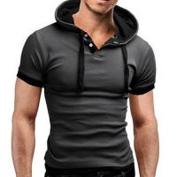 T shirt Fashion Sport capuche Fitted Gri...